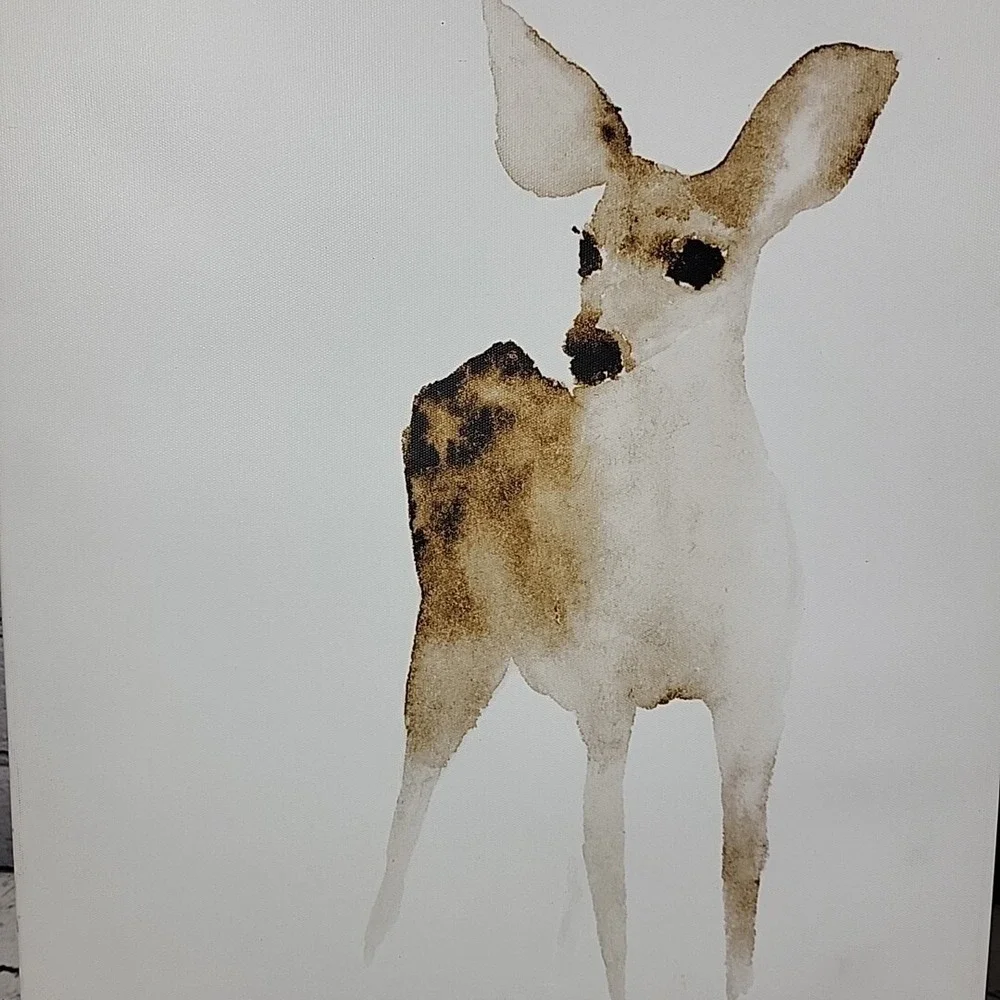 IKEA PJATTERYD PJÄTTERYD Picture On Canvas Deers 2 Pack 11x15